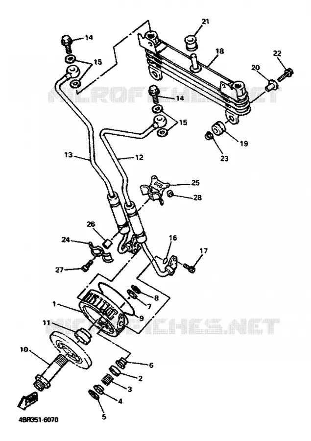 OLIEKOELER Yamaha MOTO 600 1996 XJS DIVERSION  XJ600S
