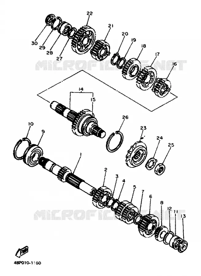 TRANSMISSIE Yamaha MOTO 600 1996 XJS DIVERSION  XJ600S