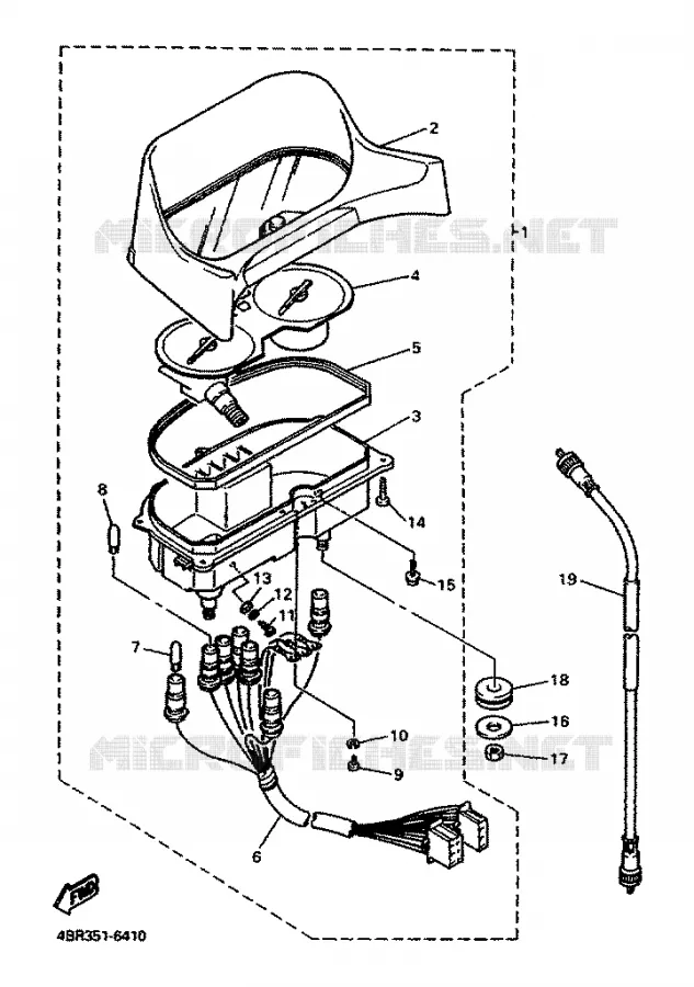 TELLERSET Yamaha MOTO 600 1996 XJS DIVERSION  XJ600S