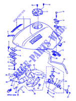 BENZINE TANK voor Yamaha XJ600S 1996