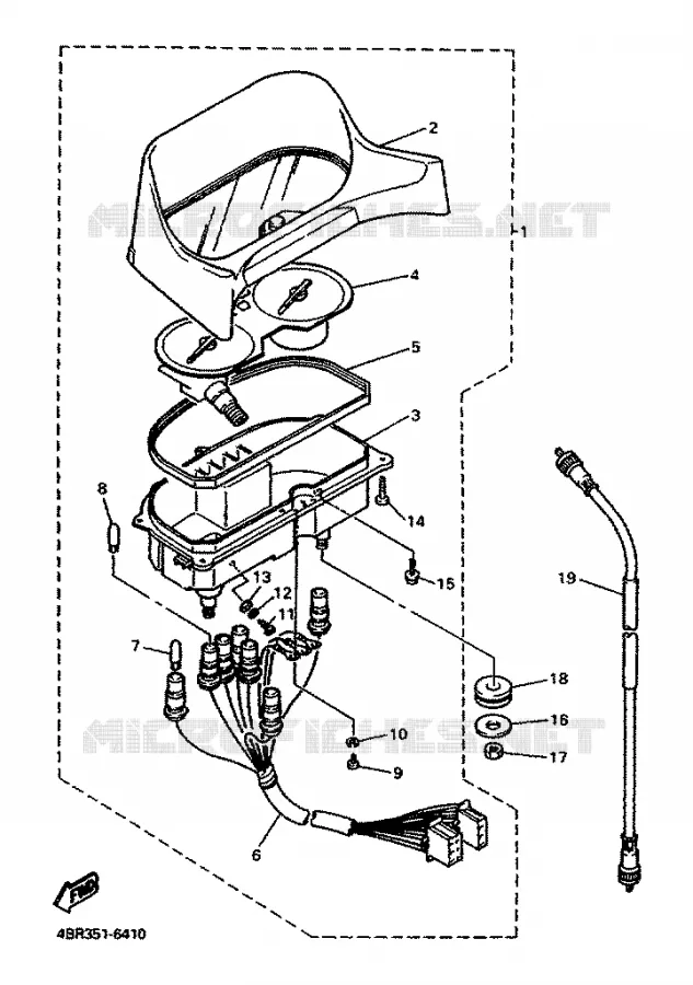TELLERSET Yamaha MOTO 600 1996 XJS DIVERSION  XJ600S