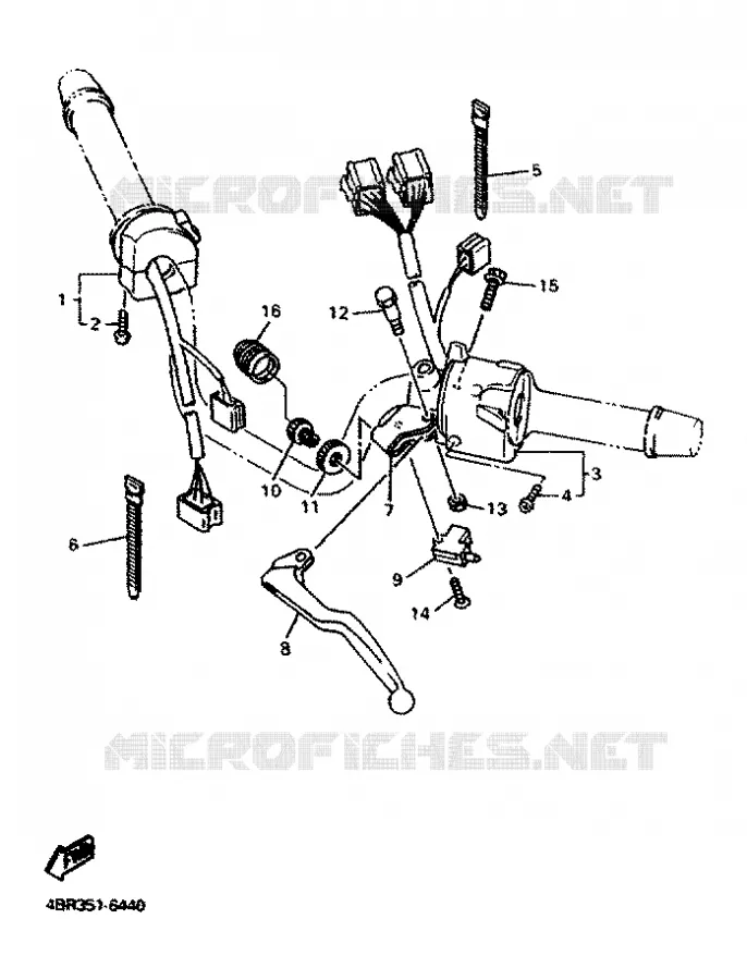 STUURSCHAKELAAR / HEVEL Yamaha MOTO 600 1996 XJS DIVERSION  XJ600S