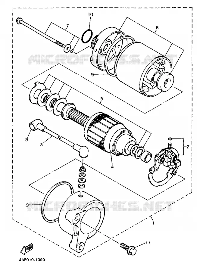 STARTMOTOR Yamaha MOTO 600 1998 XJS DIVERSION  XJ600S