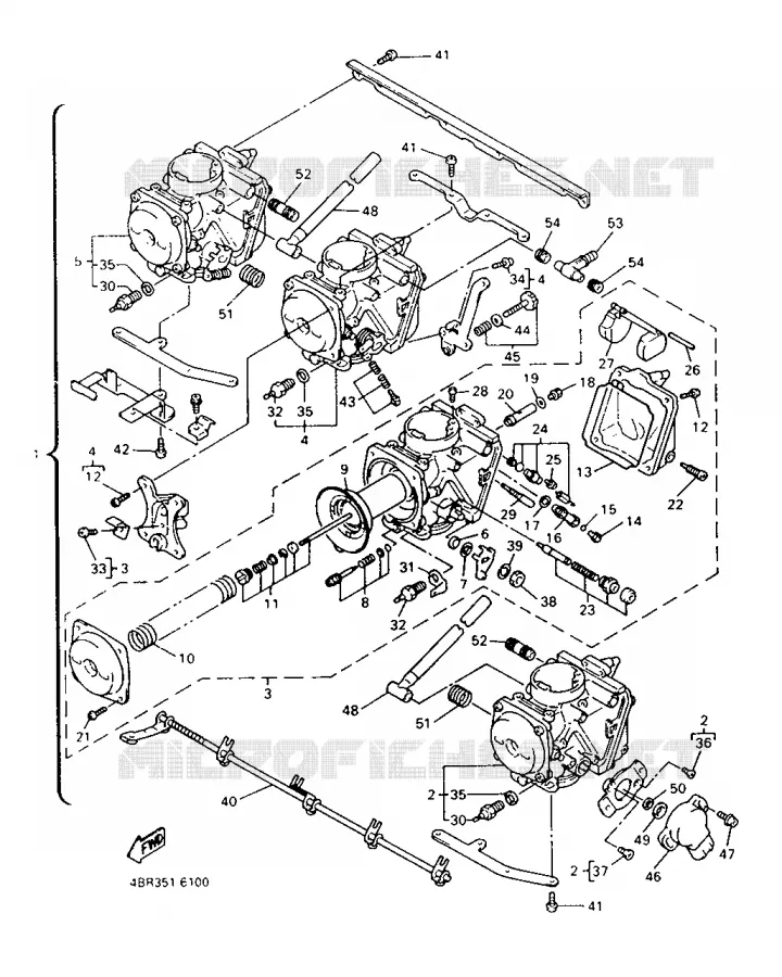 CARBURATEUR  Yamaha MOTO 600 1998 XJS DIVERSION  XJ600S