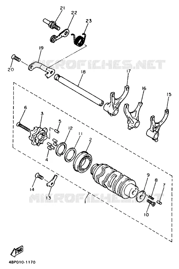 SCHAKELWALS Yamaha MOTO 600 1999 XJS DIVERSION  XJ600S