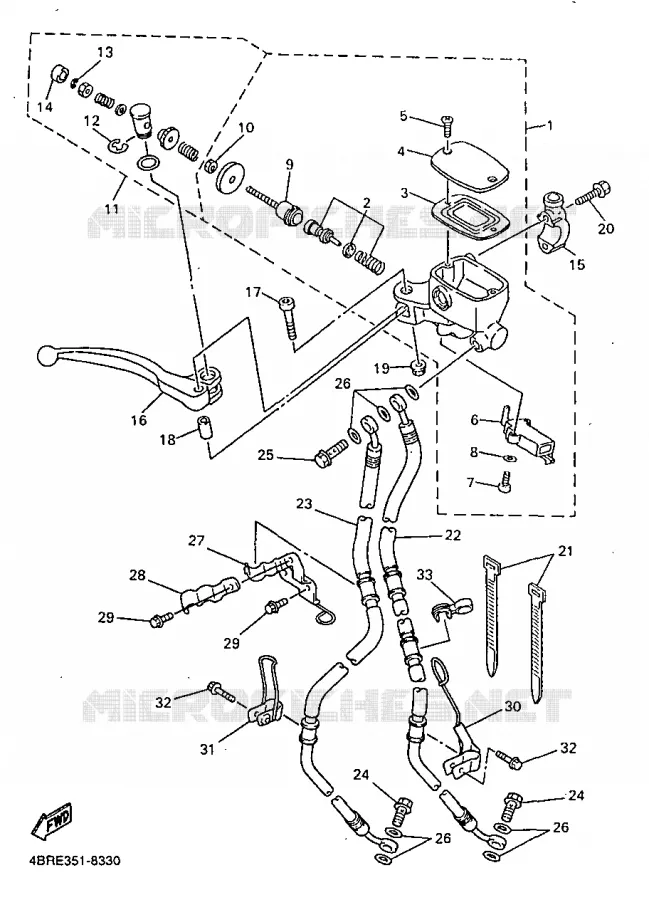 POMP VOOR Yamaha MOTO 600 1999 XJS DIVERSION  XJ600S