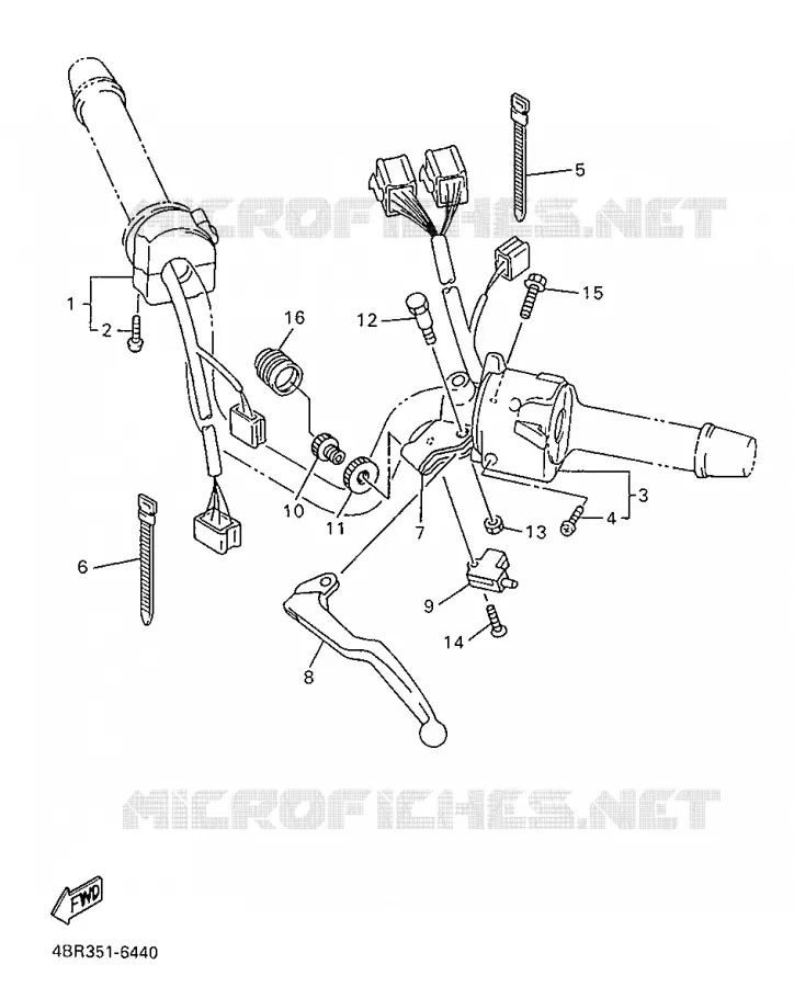 STUURSCHAKELAAR / HEVEL Yamaha MOTO 600 1999 XJS DIVERSION  XJ600S