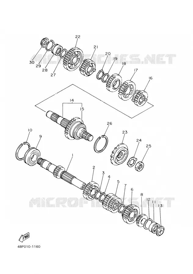 TRANSMISSIE Yamaha MOTO 600 2000 XJS DIVERSION  XJ600S