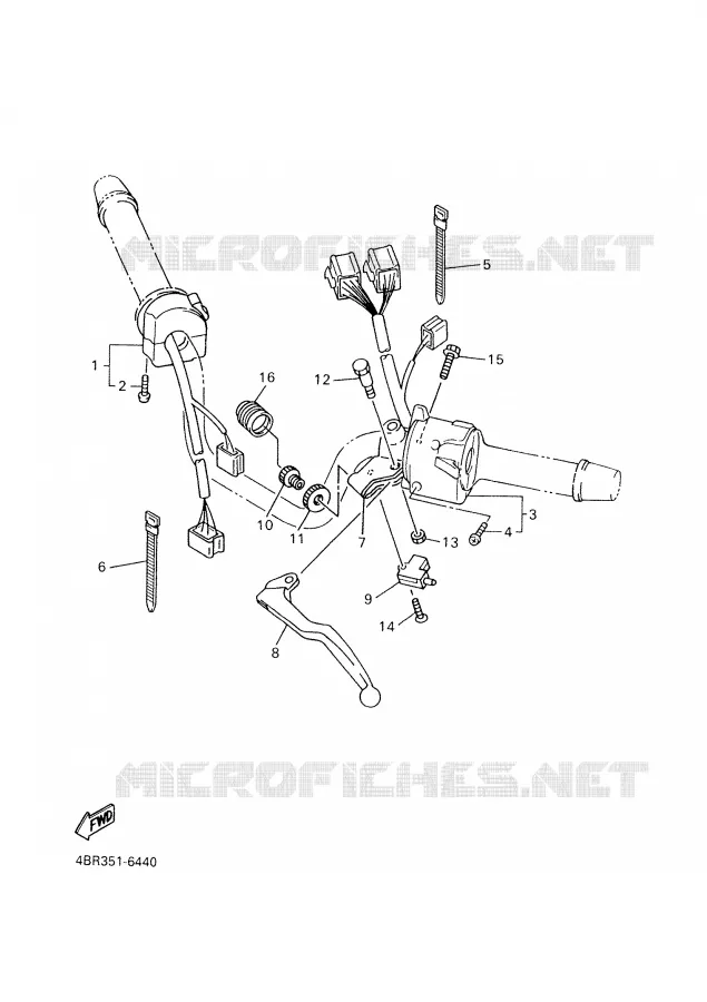 STUURSCHAKELAAR / HEVEL Yamaha MOTO 600 2000 XJS DIVERSION  XJ600S