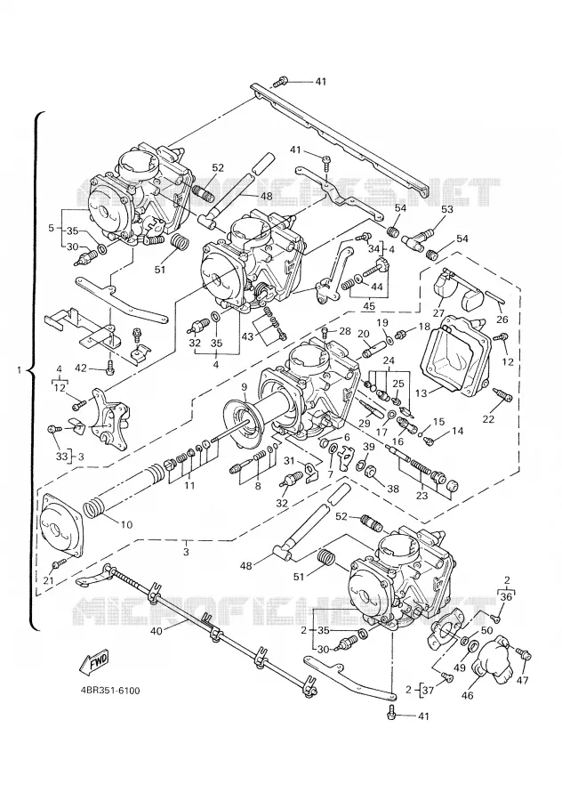 CARBURATEUR  Yamaha MOTO 600 2001 XJS DIVERSION  XJ600S