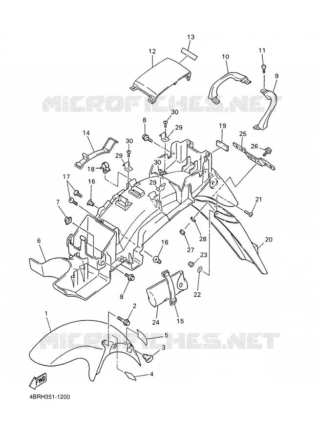 SPATBORD Yamaha MOTO 600 2001 XJS DIVERSION  XJ600S