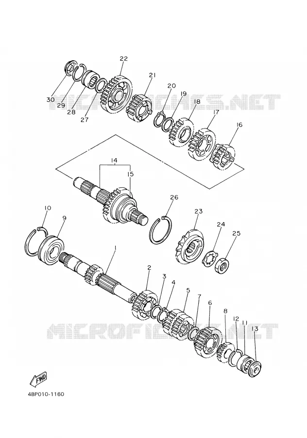 TRANSMISSIE Yamaha MOTO 600 2001 XJS DIVERSION  XJ600S