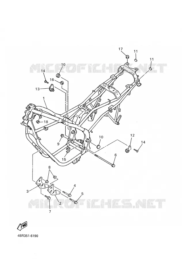 FRAME Yamaha MOTO 600 2002 XJS DIVERSION  XJ600S