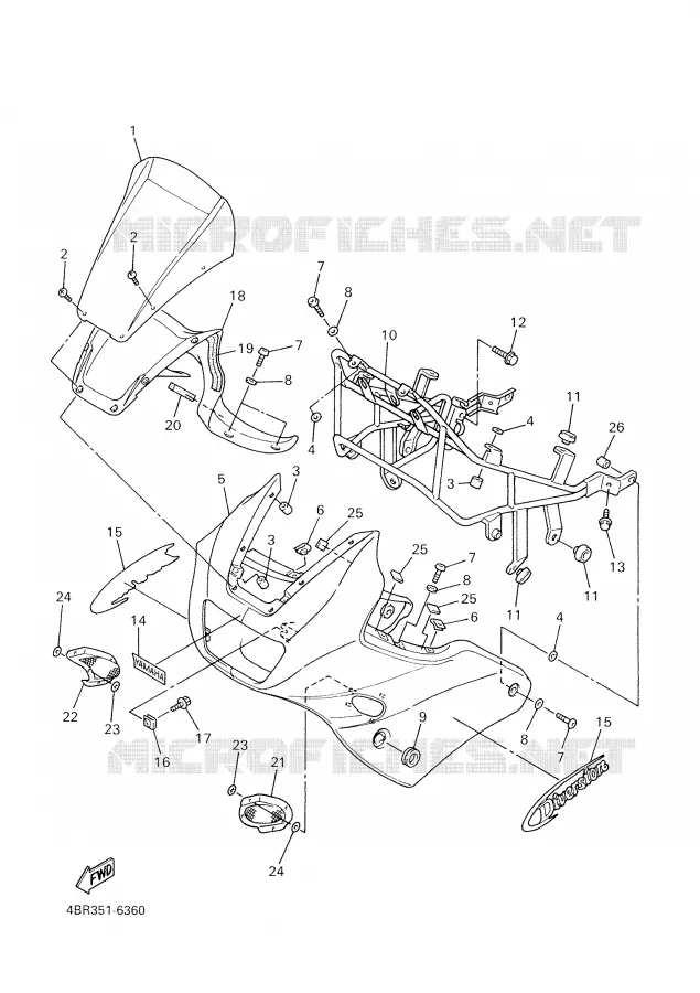 KAP 1 Yamaha MOTO 600 2002 XJS DIVERSION  XJ600S