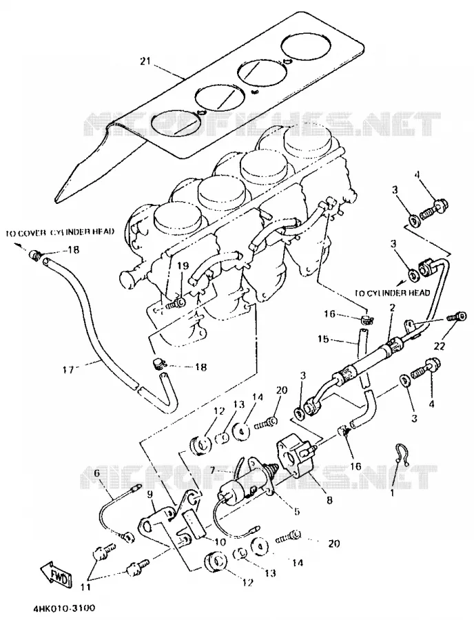 CARBURATEUR 2 Yamaha MOTO 600 1994 XJS DIVERSION  XJ600S (25.1KW)