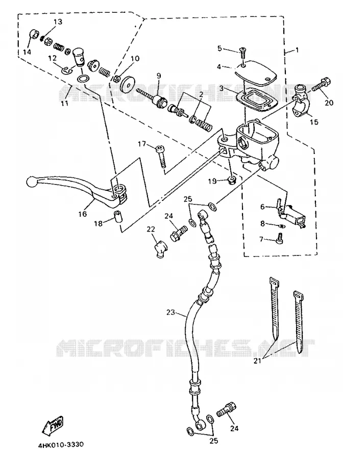 REMPOMP Yamaha MOTO 600 1993 XJS DIVERSION  XJ600S (37KW)