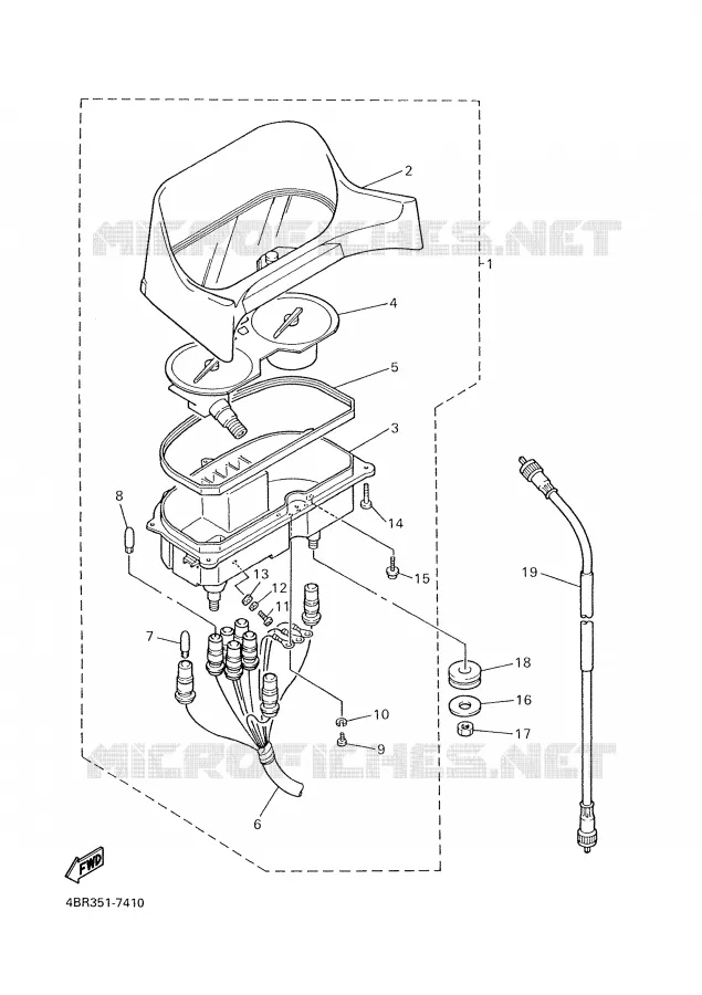 TELLERSET Yamaha MOTO 600 1997 XJS DIVERSION  XJ600S