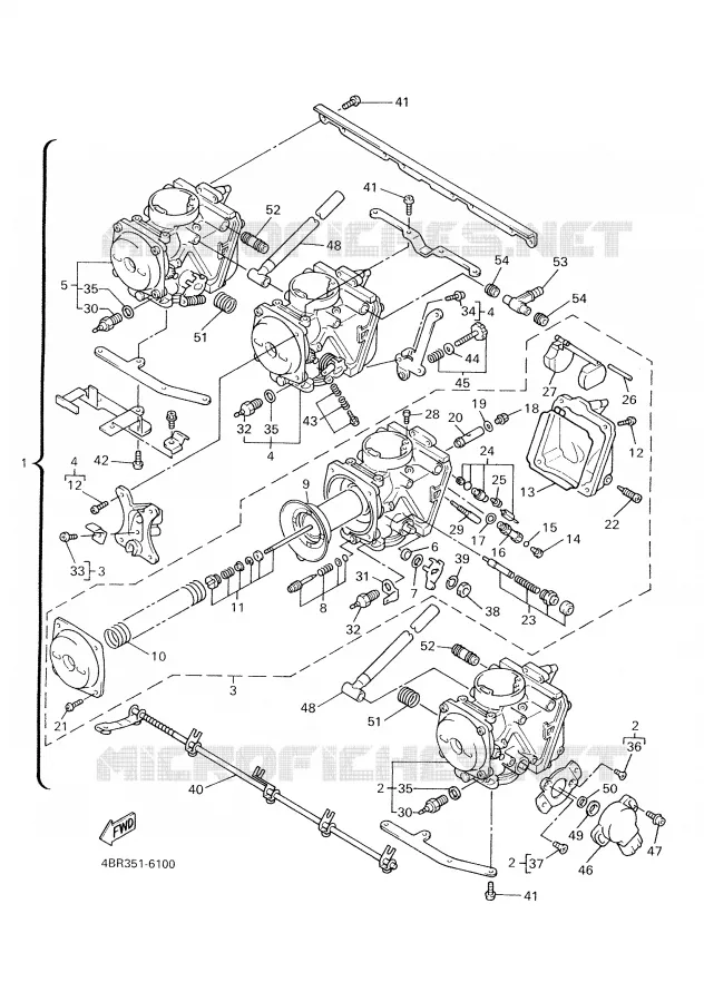 CARBURATEUR  Yamaha MOTO 600 1997 XJS DIVERSION  XJ600S