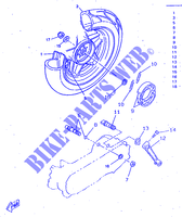 ACHTERWIEL voor Yamaha BOOSTER 1997