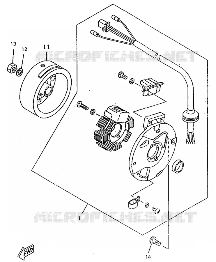 DYNAMO Yamaha SCOOTER 50 1998 BOOSTER  CW50RS