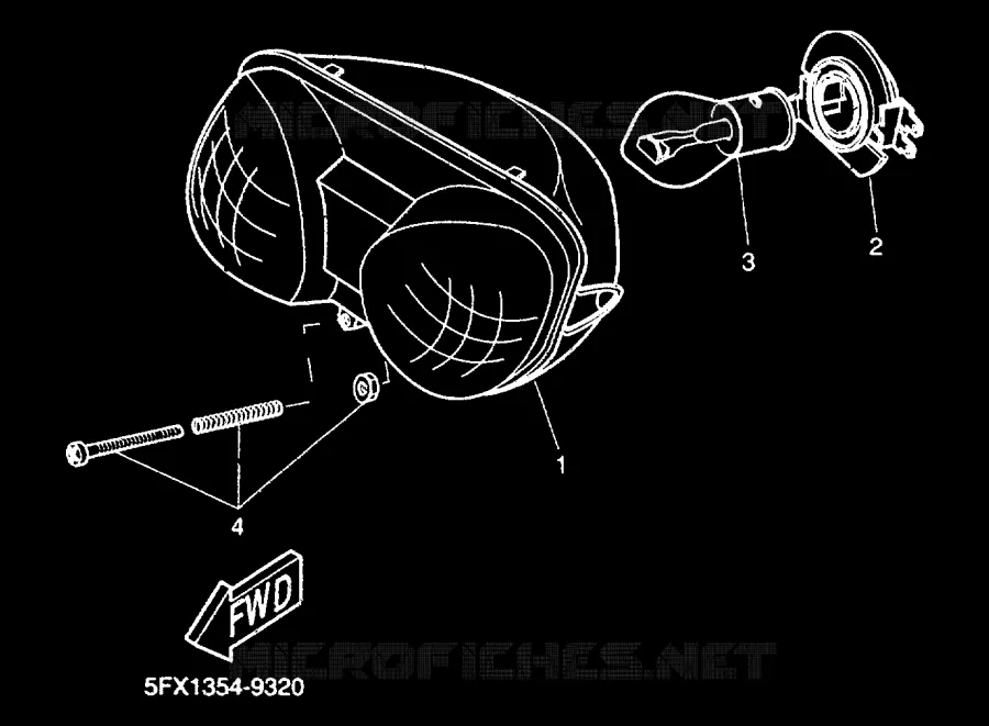 KOPLAMP Yamaha SCOOTER 50 2000 NEXT GENERATION  CW50RS