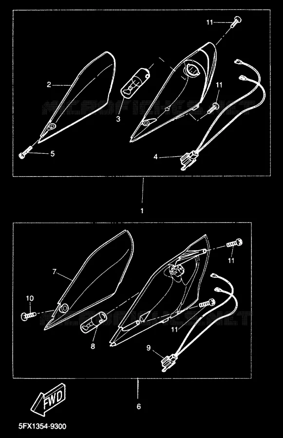 KNIPPERLICHT Yamaha SCOOTER 50 2000 NEXT GENERATION  CW50RS