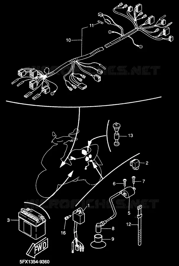 ELECTRISCH 2 Yamaha SCOOTER 50 2000 NEXT GENERATION  CW50RS