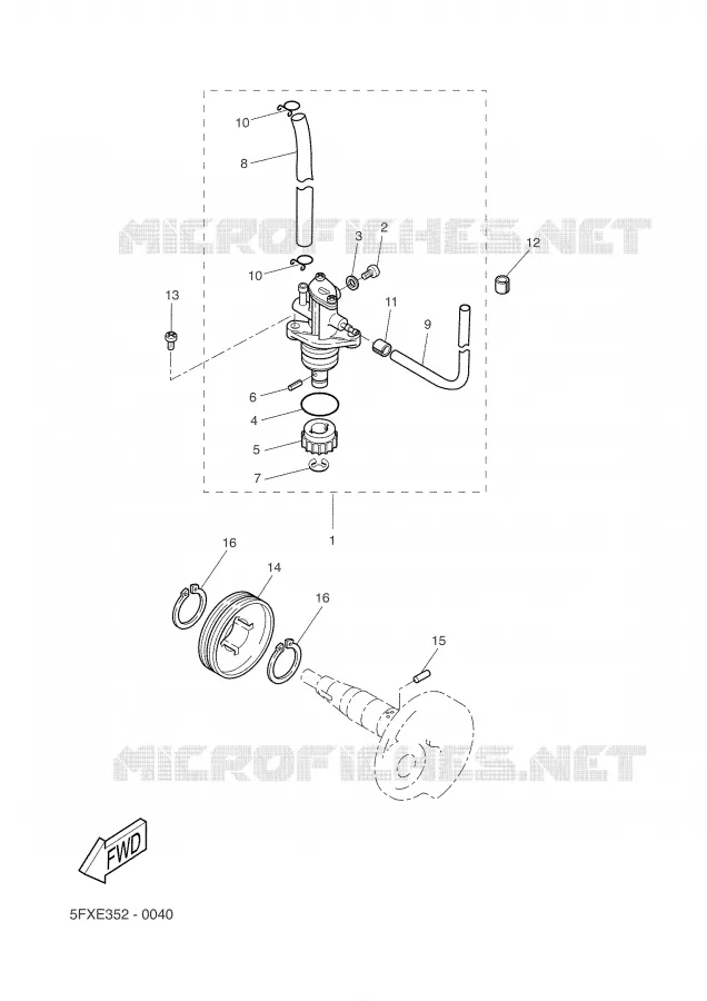 OLIEPOMP Yamaha SCOOTER 50 2003 NEXT GENERATION  CW50RS