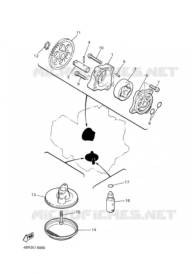 OLIEPOMP Yamaha MOTO 600 1997 XJS DIVERSION  XJ600S'97