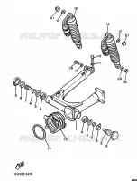 SCHOKBREKER / ACHTERBRUG voor Yamaha XJ900 1986