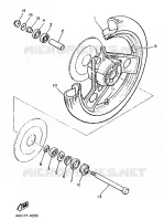 VOORWIEL voor Yamaha XJ900 1986