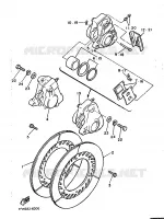 VOORWIEL / REMKLAUW voor Yamaha XJ900 1986