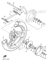 ACHTERWIEL voor Yamaha XJ900 1986