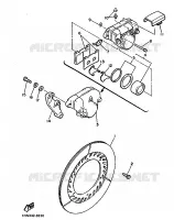 REMKLAUW / SCHIJH ACHTER voor Yamaha XJ900 1986