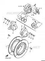 REMKLAUW ACHTER voor Yamaha XJ900 1986
