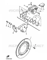 REMKLAUW ACHTER voor Yamaha XJ900 1986