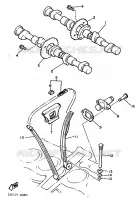 NOKKENAS / KETTING voor Yamaha XJ900 1986