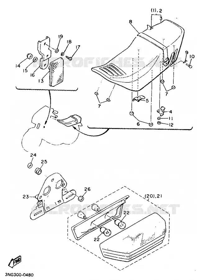 ALTERNATIEF CHASSIS / ELECTRISCH Yamaha MOTO 900 1990 XJ  XJ900