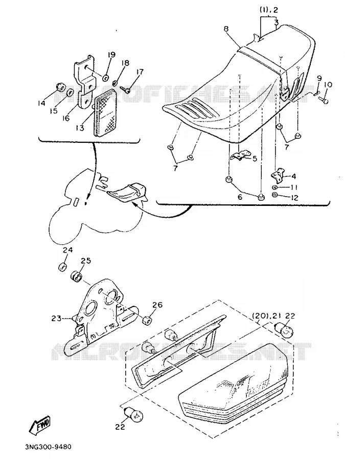 ALTERNATIEF CHASSIS / ELECTRISCH Yamaha MOTO 900 1989 XJ  XJ900F