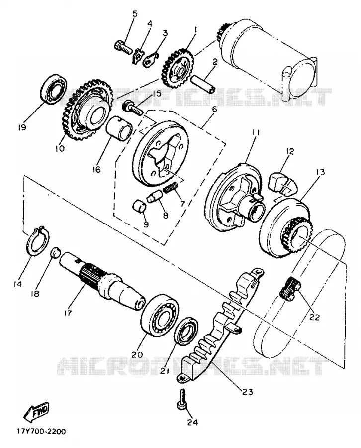 STARTMOTOR Yamaha MOTO 900 1991 XJ  XJ900F