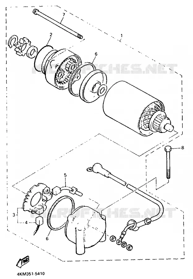 STARTMOTOR Yamaha MOTO 900 1997 DIVERSION  XJ900S