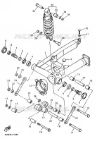 ACHTERBRUG / SCHOKBREKER voor Yamaha XJS 900 DIVERSION 1997