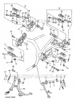 STANDAARD / VOETSTEUN voor Yamaha XJS 900 DIVERSION 1997