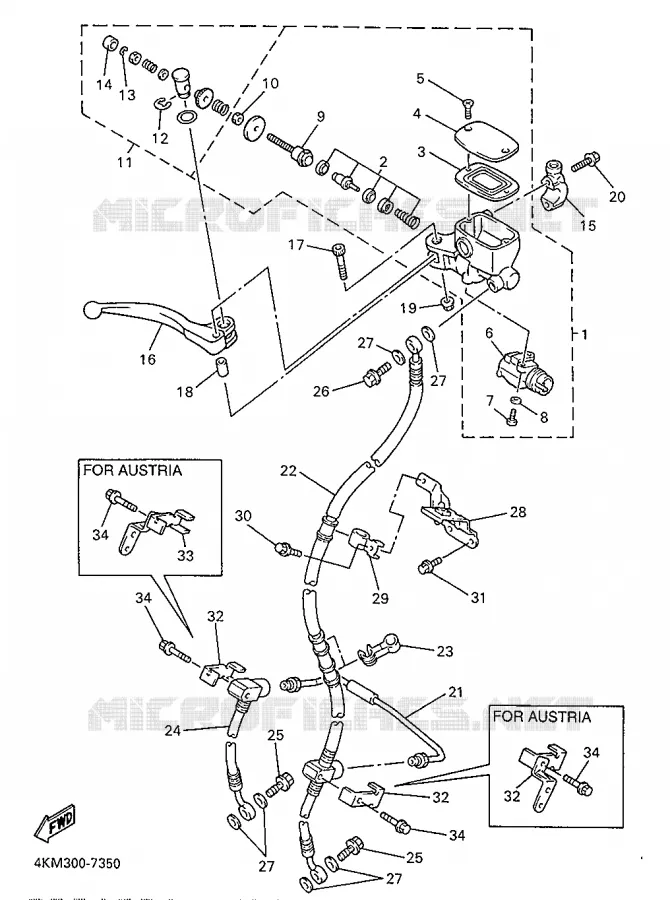 POMP VOOR Yamaha MOTO 900 1997 DIVERSION  XJ900S