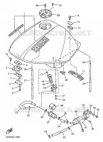 BENZINE TANK voor Yamaha XJS 900 DIVERSION 1998