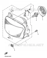 KOPLAMP 2 voor Yamaha XJS 900 DIVERSION 1998