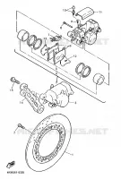 REMKLAUW ACHTER voor Yamaha XJS 900 DIVERSION 1998