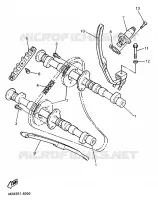 NOKKENAS / KETTING voor Yamaha XJS 900 DIVERSION 1998