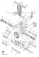 ACHTERBRUG / SCHOKBREKER voor Yamaha XJS 900 DIVERSION 1998