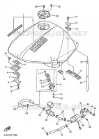 BENZINE TANK voor Yamaha XJS 900 DIVERSION 1998